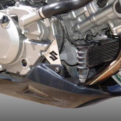 Sabot moteur pour Suzuki DL650 V-Strom (2005 - 2011) (Noir brillant, prêt à poser) de qualité et au meilleur prix