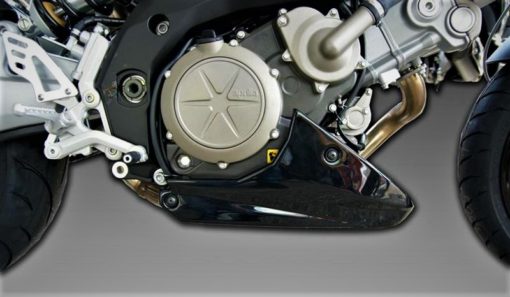 Sabot moteur pour Aprilia Shiver 750 (2007 - 2012) (Noir brillant, prêt à poser) de qualité et au meilleur prix