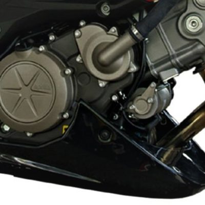 Sabot moteur pour Aprilia Shiver 750 (2007 - 2012) (Gloss Black, prêt à poser) de qualité et au meilleur prix